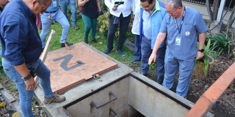 Dos de tres pozos renovados en el Hospital General San Juan de Dios. /Foto: MSPAS.