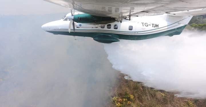 Reportan 32 horas de vuelo para el control de incendios en PetÃ©n