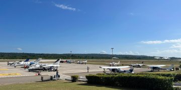 Aeropuerto Internacional Mundo Maya en Petén.