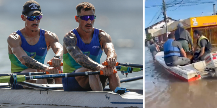 Remeros brasileños abandonan su sueño olímpico para ayudar a los afectados por las lluvias