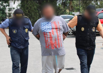 Capturan en Mixco a presunto pandillero por extorsión. / Foto: PNC.