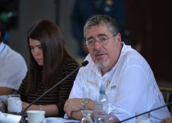 El presidente Bernardo Arévalo en Huehuetenango.