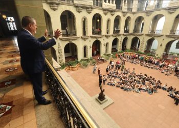 Presidente comparte con estudiantes de Chiquimula y Jutiapa