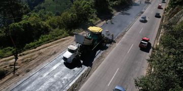 Ruta Interamericana en construcción