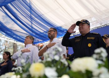 Inauguran sede policial en Bárcenas, Villa Nueva. / Foto: Mingob.