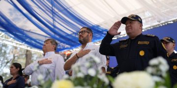 Inauguran sede policial en Bárcenas, Villa Nueva. / Foto: Mingob.