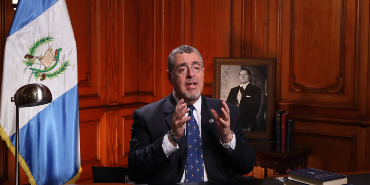 El presidente Bernardo Arévalo brindó un mensaje al pueblo de Guatemala.