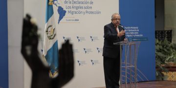 El canciller de Guatemala, Carlos Martínez, sostuvo reuniones con distintos funcionarios que asistieron a la Reunión Ministerial de la Declaración de Los Ángeles sobre Migración y Protección. /Foto: Noé Pérez