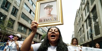 Colectivos de madres buscadoras marcharon en el centro de México. / Foto: Picture Alliance DPA, Embajada Alemana en México.