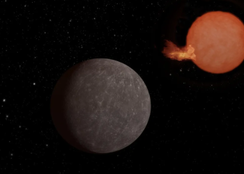 Representación ilustrativa del exoplaneta y la enana ultrafría. / Foto: NASA/JPL-Caltech.