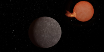 Representación ilustrativa del exoplaneta y la enana ultrafría. / Foto: NASA/JPL-Caltech.