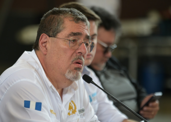 Presidente Arévalo en Huehuetenango. / Foto: Alejandro García.