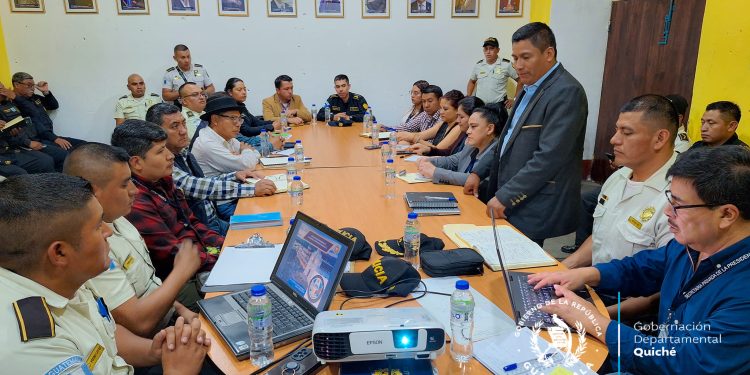 Reunión de la mesa técnica de seguridad de Quiché