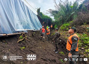 Acciones por socavamiento en el kilómetro 83.5 de la RN14 jurisdicción de San Juan Alotenango