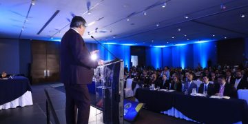 El ministro de Gobernación, Francisco Jiménez, durante discurso de apertura del Segundo Congreso Regional Penitenciario.