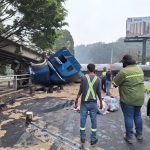 Vías alternas por accidente en puente Villalobos que obstaculiza carriles hacia la capital