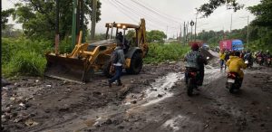 Inundación en el kilómetro 41 CA-9