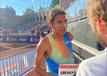 Luis Grijalva logró una medalla de bronce en la Diamond League.