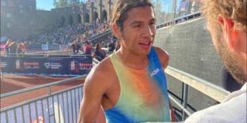 Luis Grijalva logró una medalla de bronce en la Diamond League.