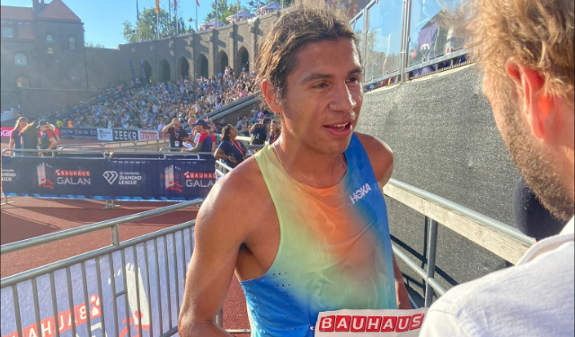 Luis Grijalva logró una medalla de bronce en la Diamond League.