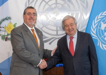 Mandatario Bernardo Arévalo se reunió con secretario general de la ONU
