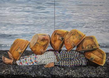 Una de las creaciones del artista guatemalteco Manuel Chavajay, quien expone este jueves parte de su obra en España. /Foto: Extra Galería