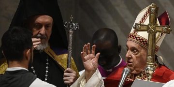 El papa Francisco presidió este sábado la misa por la celebración de San Pedro y San Pablo.