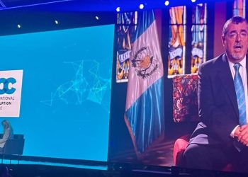 El presidente Arévalo tuvo una participación virtual representando a Guatemala en la IACC. / Foto: Santiago Palomo.