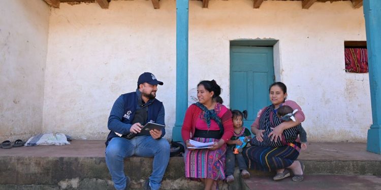 Registro Social de Hogares en aldea Patzite de Quiché