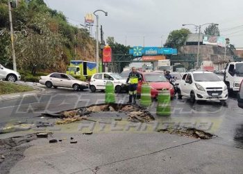 Reportan socavamiento en zona 18