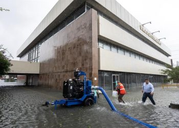 La tormenta Alberto causó inundaciones en la ciudad de Monterrey, Nuevo León, México.