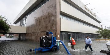 La tormenta Alberto causó inundaciones en la ciudad de Monterrey, Nuevo León, México.