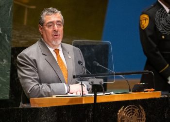Presidente Bernardo Arévalo en la Asamblea General de las Naciones Unidas. /Foto: ONU.