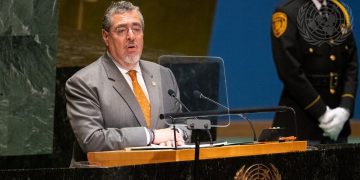 Presidente Bernardo Arévalo en la Asamblea General de las Naciones Unidas. /Foto: ONU.