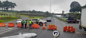 Autopista Palín-Escuintla cerrada por completo. /Foto: CIV