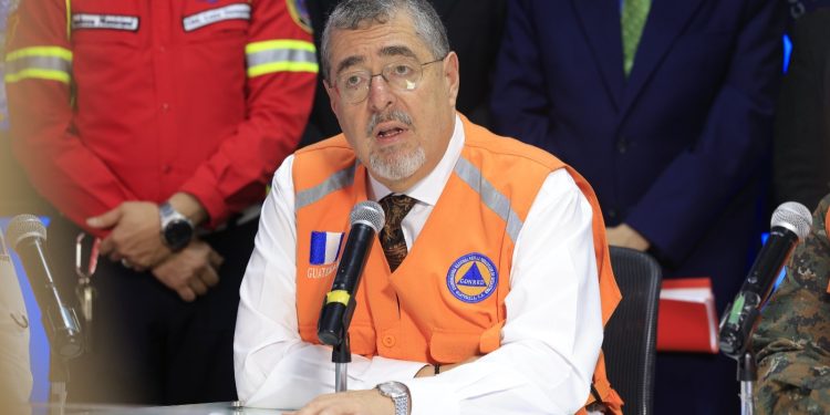 El presidente Arévalo dió a conocer cómo se prepara el Gobierno por la temporada de lluvias. /Foto: Gilber García.