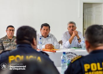 Sigue el trabajo interinstitucional en materia de seguridad en Chiquimula