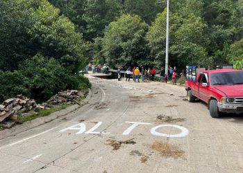 Coordinan respuesta por hundimiento en aldea Quivalá ruta a San Andrés Sajcabajá, Quiché