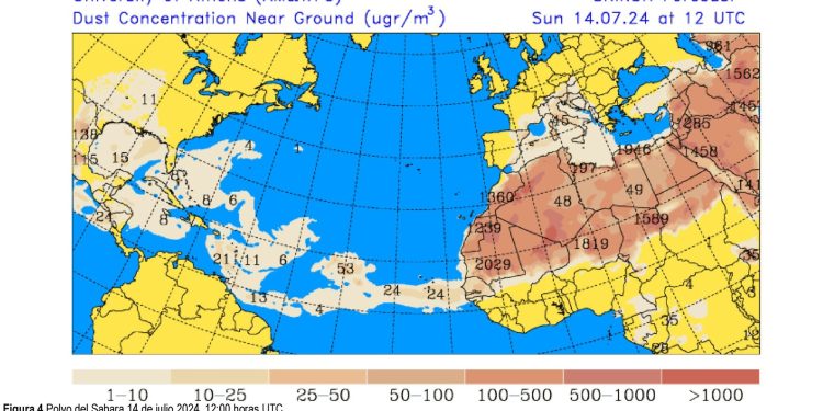 Insivumeh prevé mayores concentraciones de polvo del Sahara este sábado