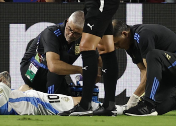 Messi abandona la final de la Copa América 2024 entre lágrimas