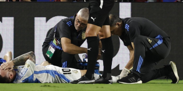 Messi abandona la final de la Copa América 2024 entre lágrimas