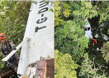 Confirman localización de aeronave desaparecida en el volcán de Agua