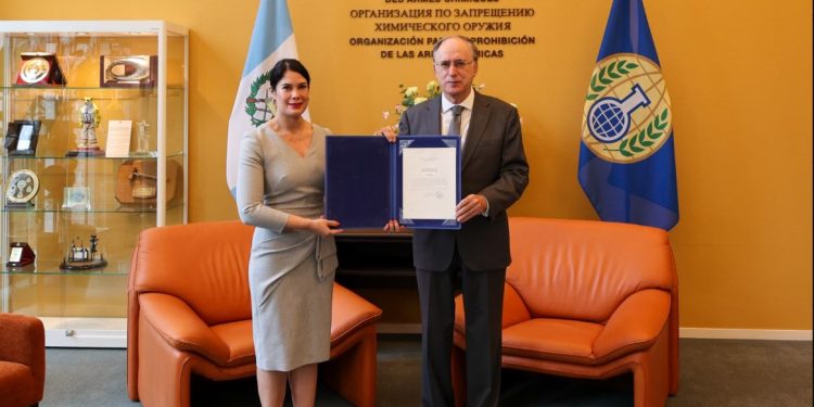 Embajadora de Guatemala presenta cartas credenciales ante la Organización para la Prohibición de las Armas Químicas