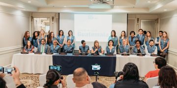 Delegación de la CIDH ofreció una conferencia de prensa dando paso a su visita oficial por Guatemala. /Foto: CIDH.