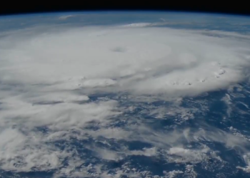 Imagen del huracán Beryl el 1 de julio, desde la Estación Espacial Internacional. /Foto: captada de video de la NASA