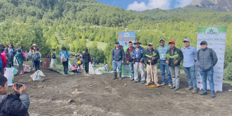 Jornada de reforestación en las faldas del volcán Tajumulco, San Marcos. / Foto: Gobernación Deptal.