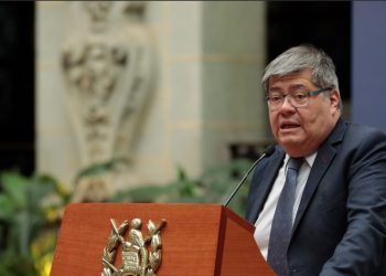 Ministro de Gobernación, Francisco Jiménez. / Foto: Daniel Ordoñez y Byron de la Cruz.