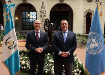 Presidente Bernardo Arévalo y el Alto Comisionado de las Naciones Unidas para los Derechos Humanos