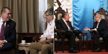 El presidente Bernardo Arévalo manifiesta respaldo a los ministros de Gobernación y Relaciones exteriores, ante interpelación en el Congreso.