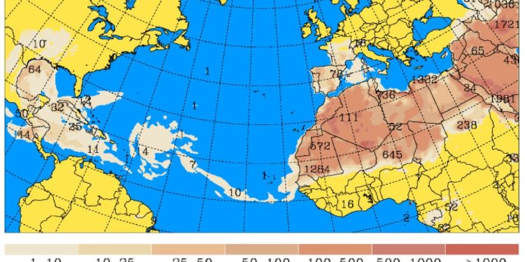 Conred informa sobre polvo del Sahara que afectará desde hoy hasta el 2 de agosto